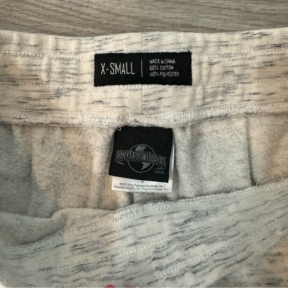 Universal Studios Betty Boop Drawstring Stretch Track Lounge Logo Pants Size XS - Picture 4 of 4